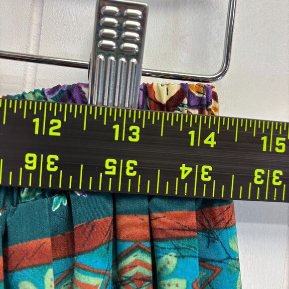 Vintage GW Graff Women's Classic Floral Secretary Pleated Skirt Size 12 Artsy - Picture 6 of 10